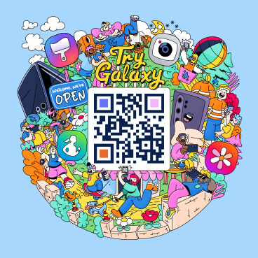 رمز QR لتطبيق Try Galaxy