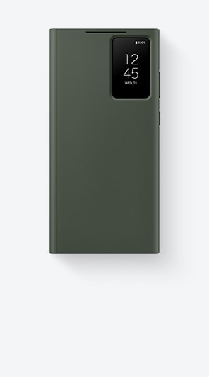 Samsung Galaxy S23 Ultra 5G Funda Colgante transparente con cordón color  Verde / Dorado