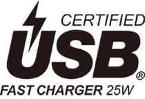 USB-IF 商標。USB 快速充電 45W 認證。