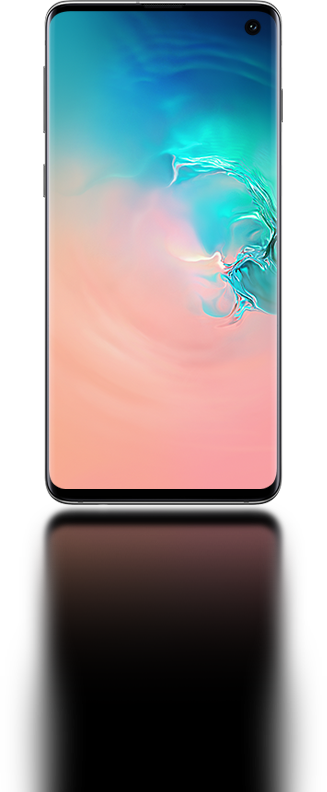 Galaxy S10 seen from the front