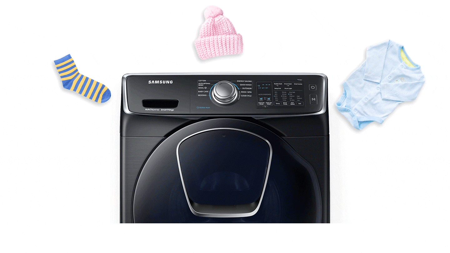 Simply add items during wash