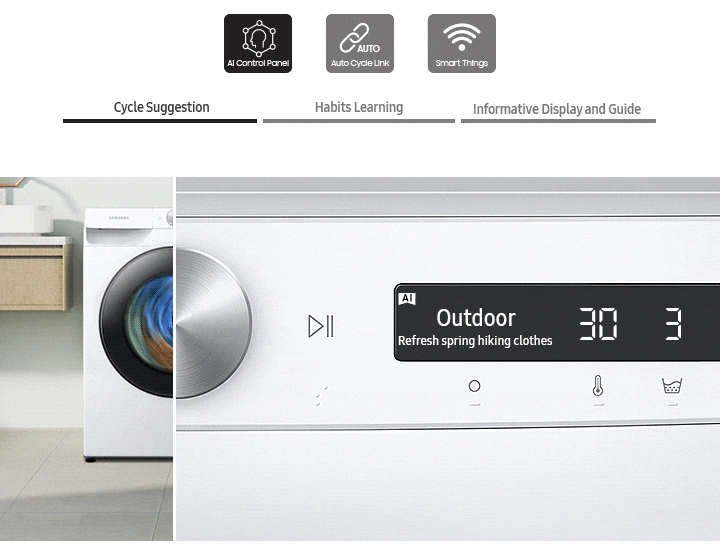 Waschmaschine 9 kg kaufen (WW90T504AAE/S2) | Samsung DE