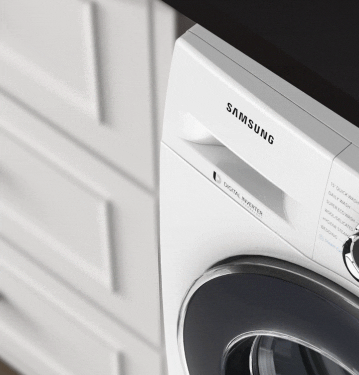 8 Kg Front Loading Washing Machine WW81J44E0BW | Samsung India