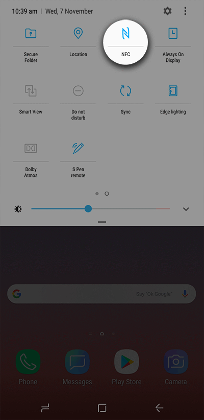 How to toggle NFC settings on a phone | Samsung Support Australia