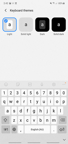 samsung android keyboard predictive text two words