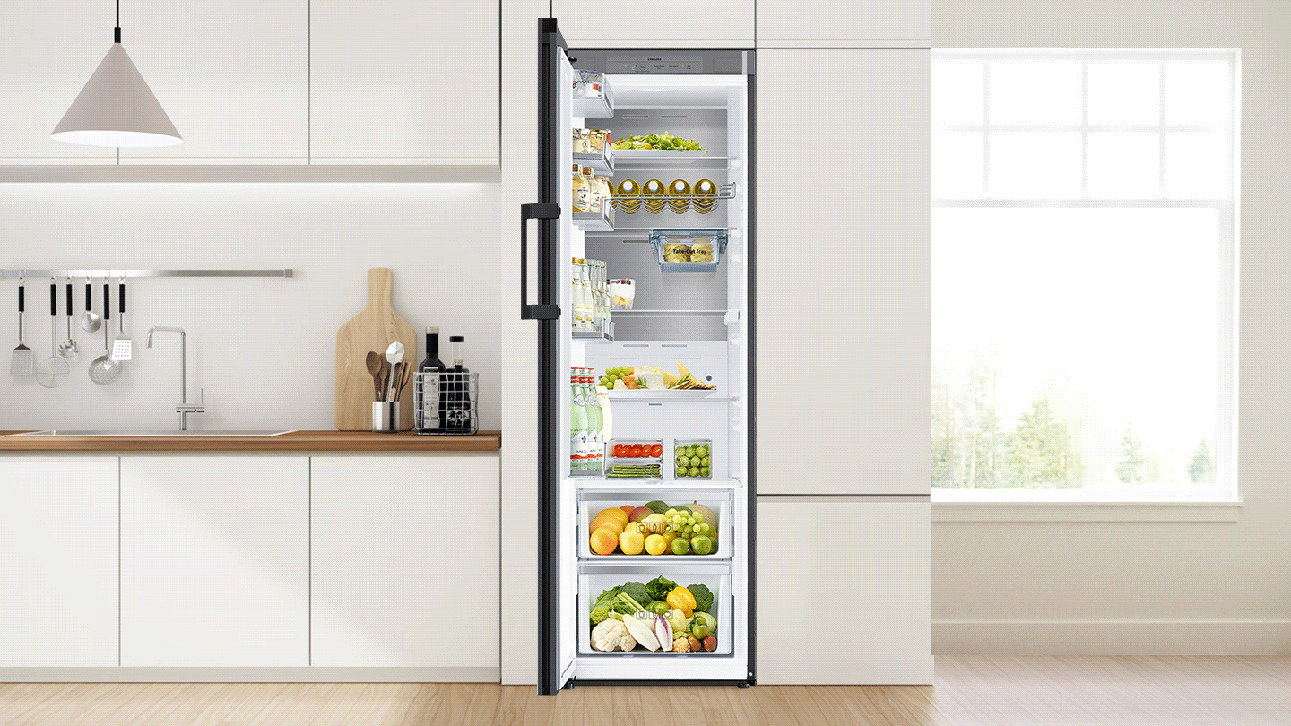 RR7000 Tall One Door Fridge Refrigerator with BESPOKE Navy Samsung Africa