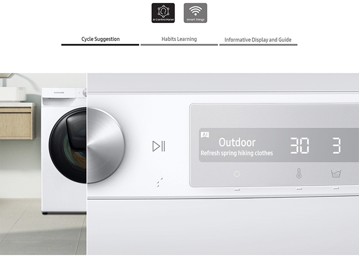 8.5kg/6kg Add Wash™ Smart Washer Dryer Combo WD85T654DSE Samsung