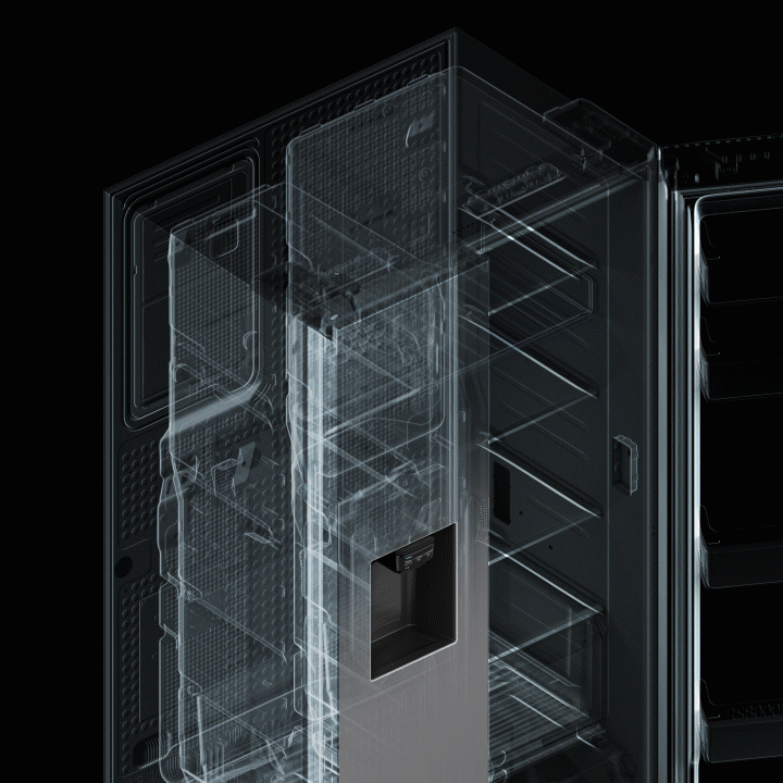 Non-plumbing water- en ijsdispenser