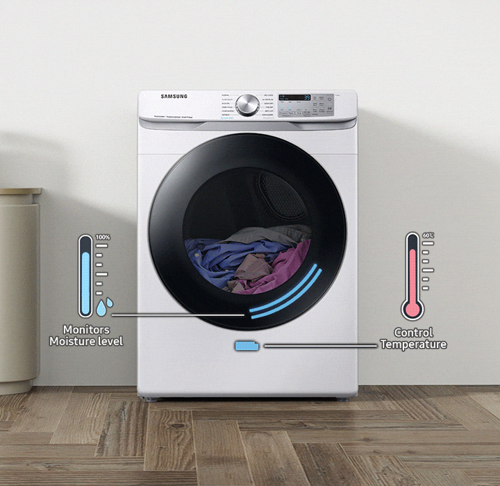 7.5 cu.ft Dryer with Steam Sanitize DVG45B6305P Samsung Canada