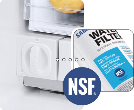Internal water filter