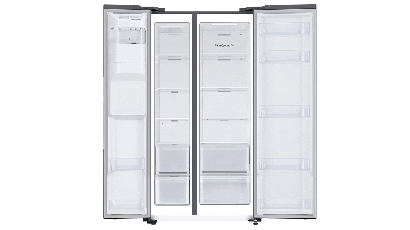 The RS8000NC with Spacemax technology can store more foods than before.
