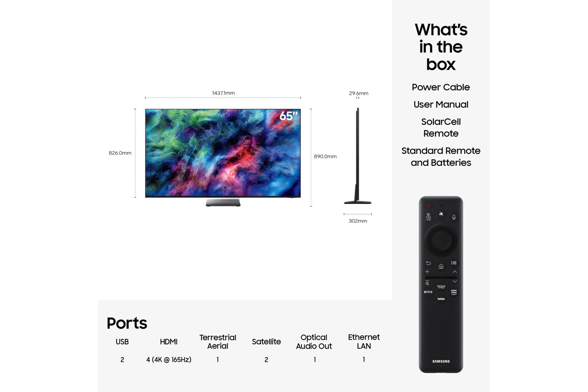 65" Micro RGB R95H 4K Vision AI Smart TV (2026) Black