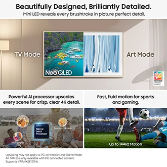The Frame Pro LS03HW 4K Samsung Vision AI Smart TV (2026) Black