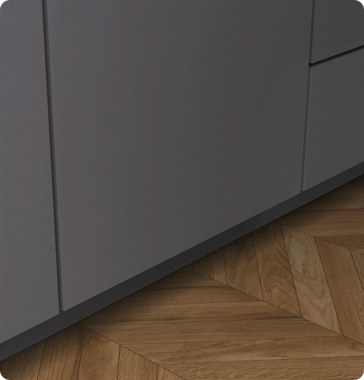 Shows a white light being projected onto the floor during a wash cycle, so you can clearly see if the dishwasher is working.