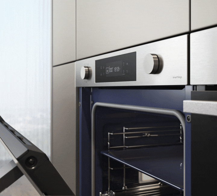 Shows how the Soft Close Door closes slowly in the final few centimeters to prevent any unnecessary noise or vibration.