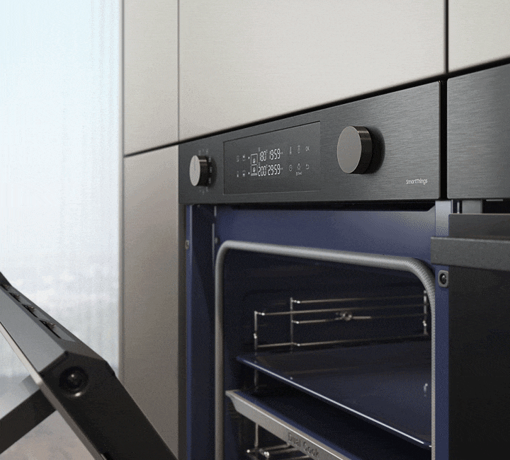 BuiltIn Oven NV7B4430ZAB Dual Cook 76L Black NV7B4430ZAB/SP Samsung Singapore