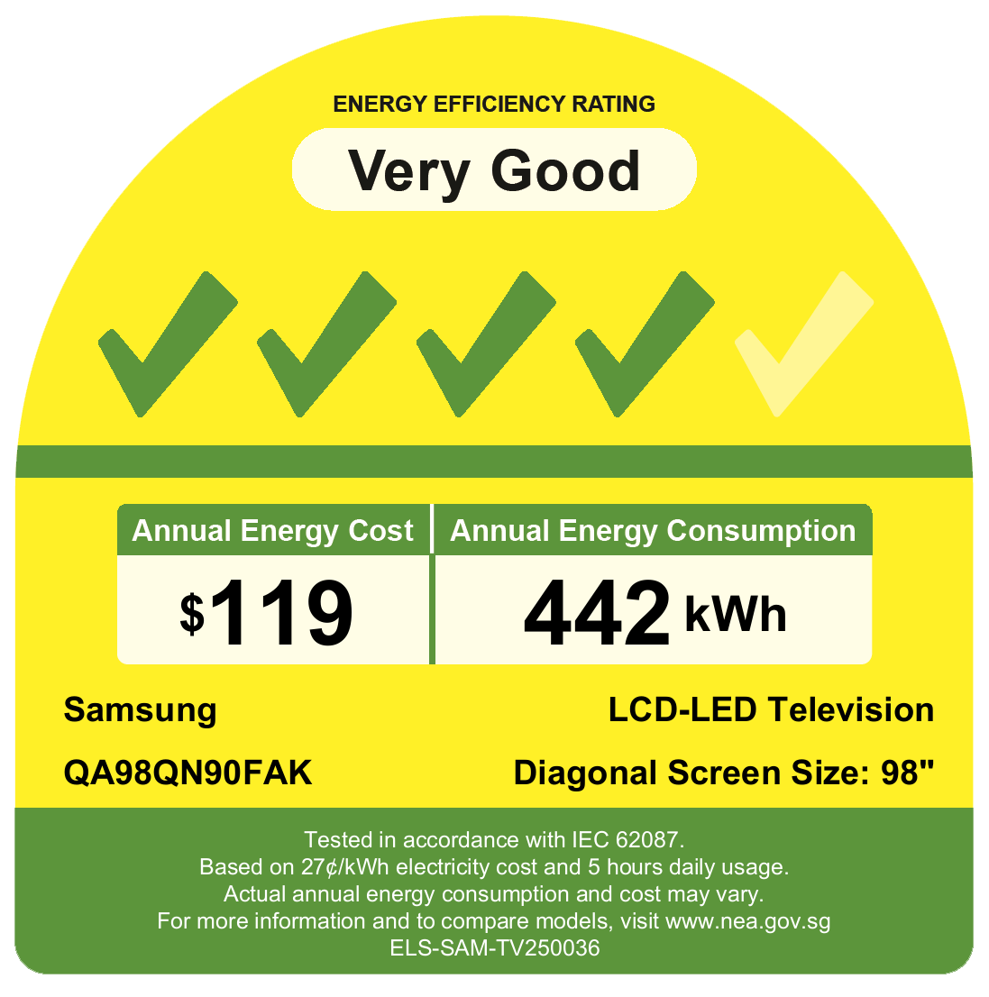 98" Neo QLED QN90F 4K Samsung Vision AI Smart TV Black