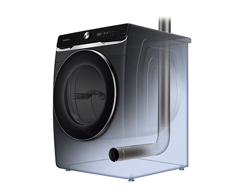 當烘衣時出現排風堵塞時,機器會提醒您清潔排氣口,確保提供最佳烘衣效能。