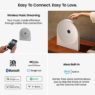 Music Studio 5 LS51H WiFi-Bluetooth Wireless Speaker (2026) White
