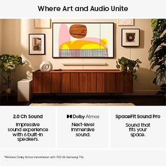 Music Frame HW-LS60D Wireless Smart Speaker (2024) Black