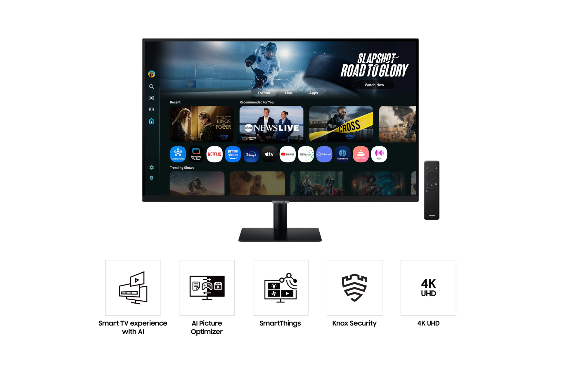32" Smart Monitor M7 M70F UHD Black