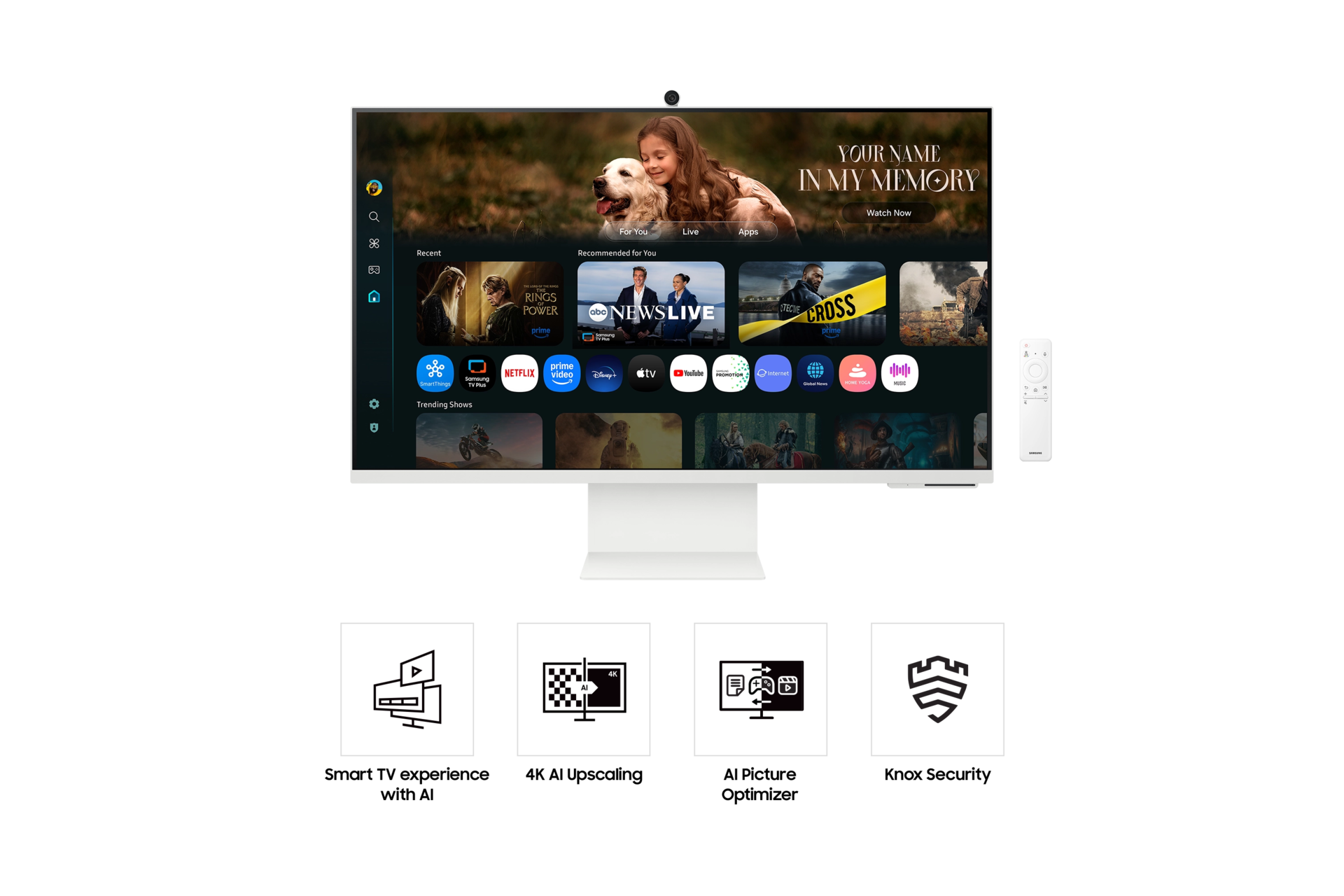 32" Smart Monitor M8 M80F UHD Warm White