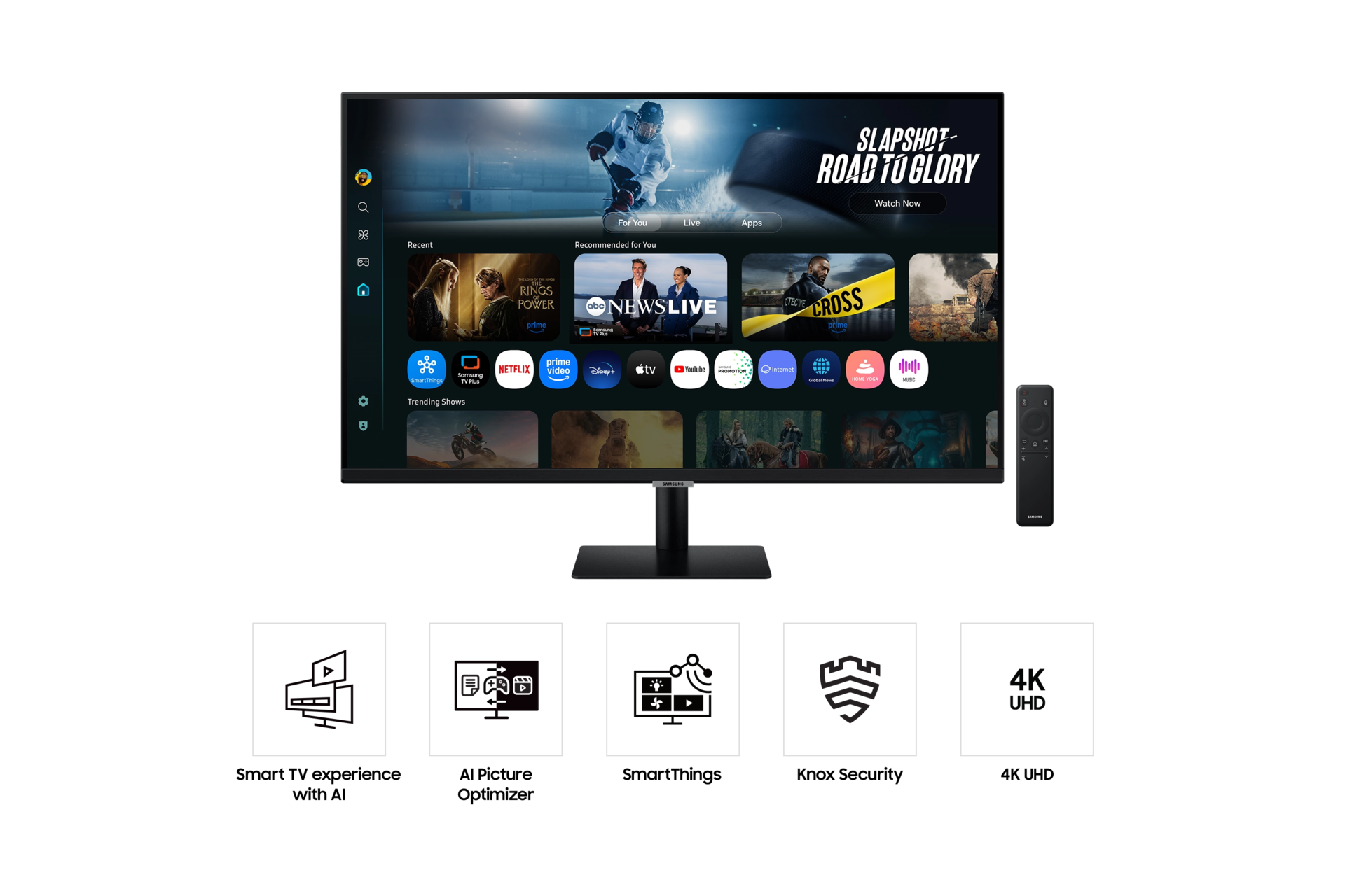 43" Smart Monitor M7 M70F UHD Black