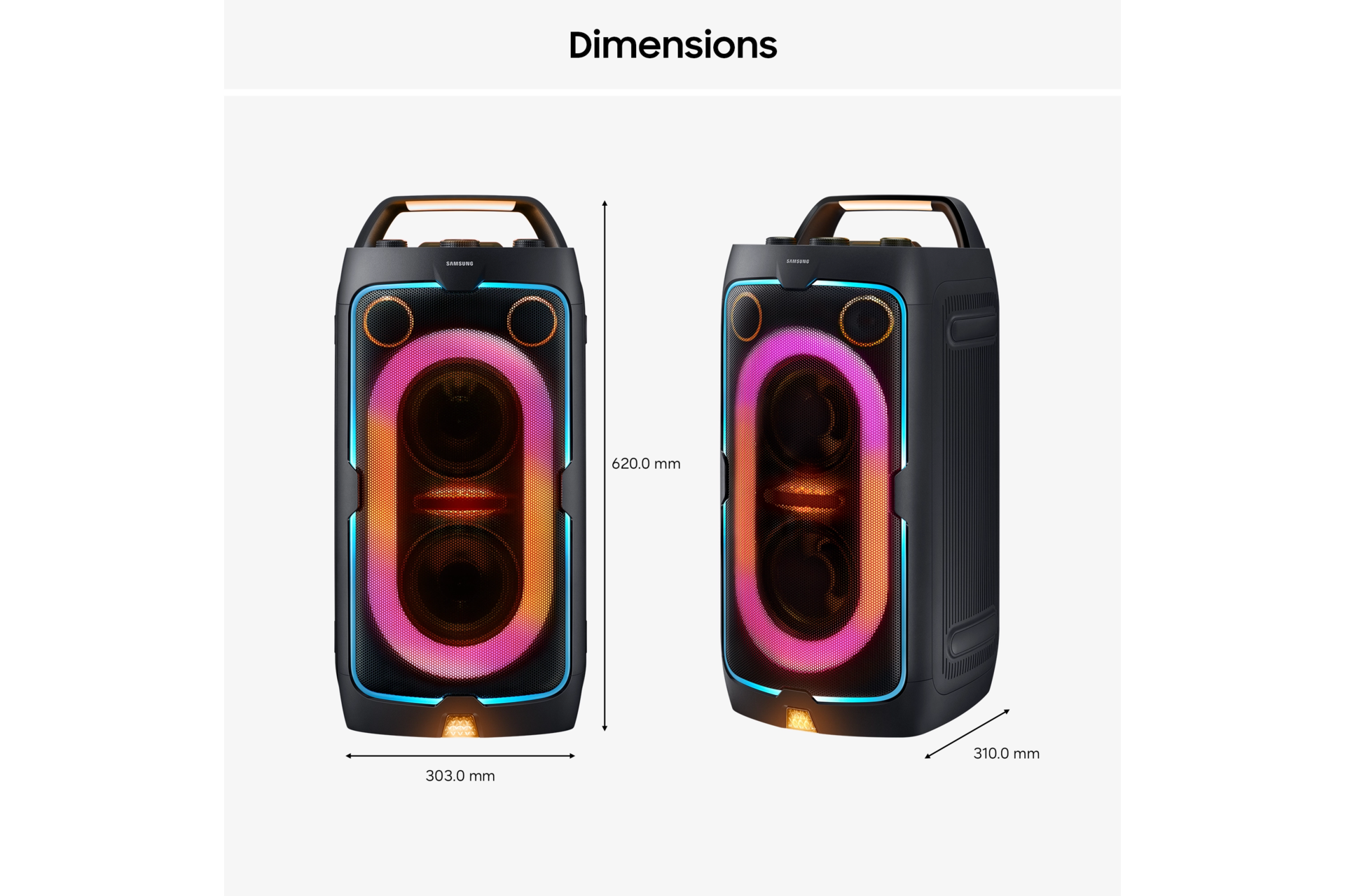 ST40F Sound Tower 160W Speaker Black