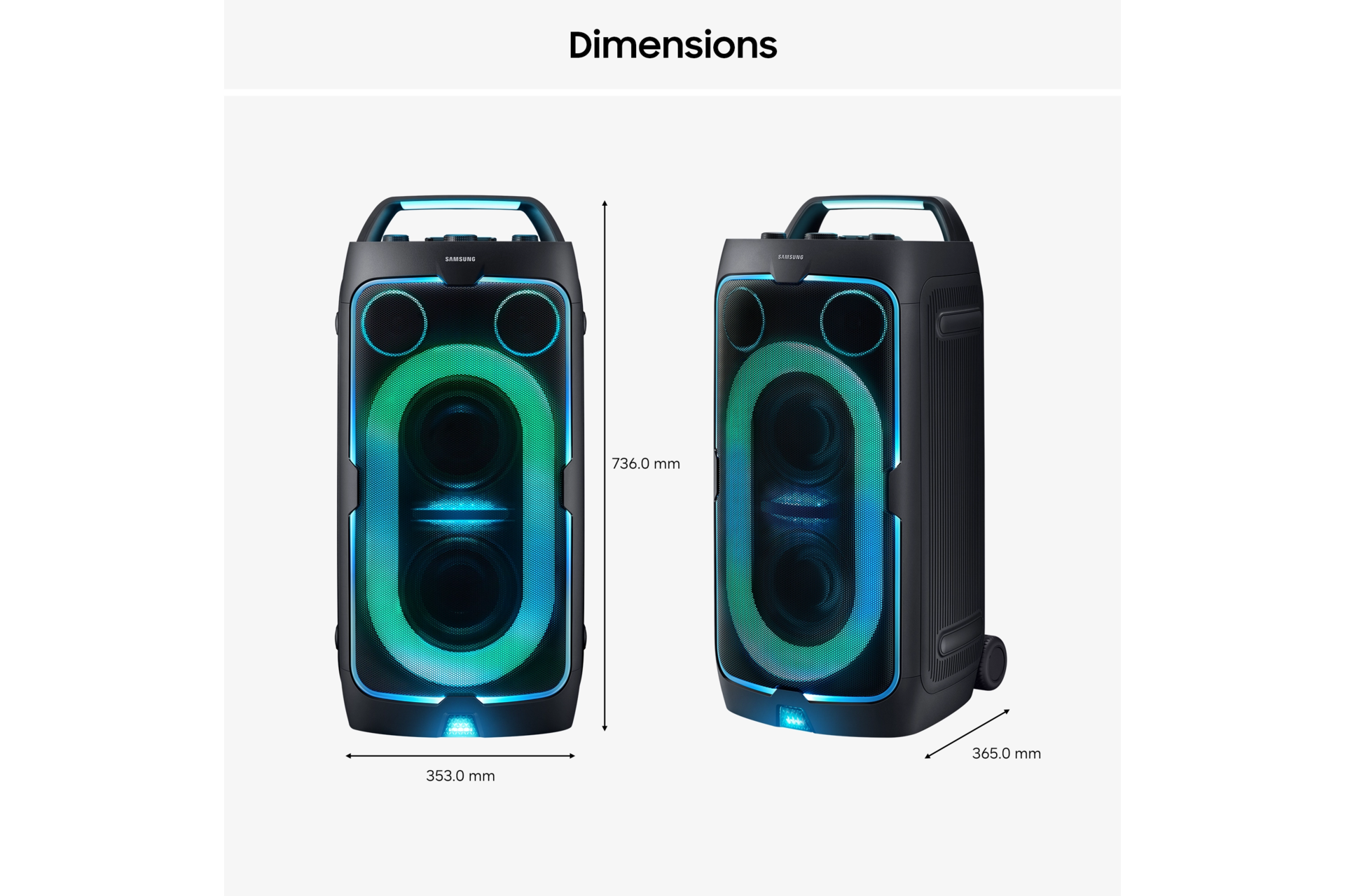 ST50F Sound Tower 240W Speaker Black