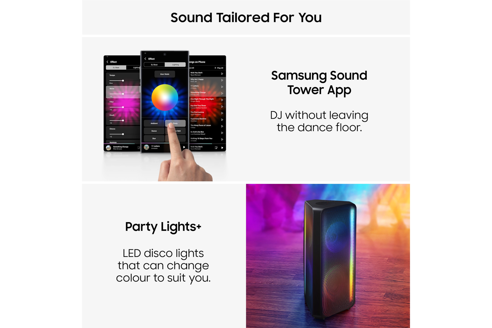 ST90B Sound Tower 1700W Speaker Black