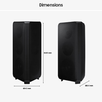 ST90B Sound Tower 1700W Speaker Black