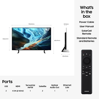 42'' OLED S90H 4K Samsung Vision AI Smart TV (2026) Graphite