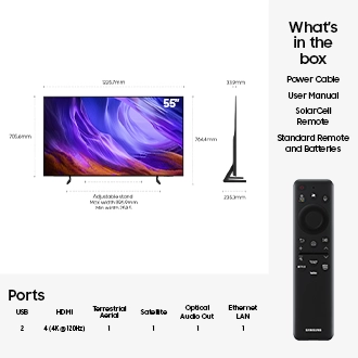55'' OLED S85H 4K Samsung Vision AI Smart TV (2026) Graphite