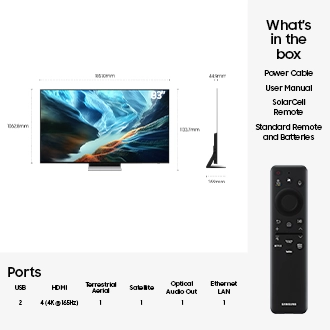 83'' OLED S90H 4K Samsung Vision AI Smart TV (2026) Graphite