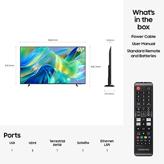 65" Mini LED M1EH 4K Samsung Vision AI Smart TV (2026) Black