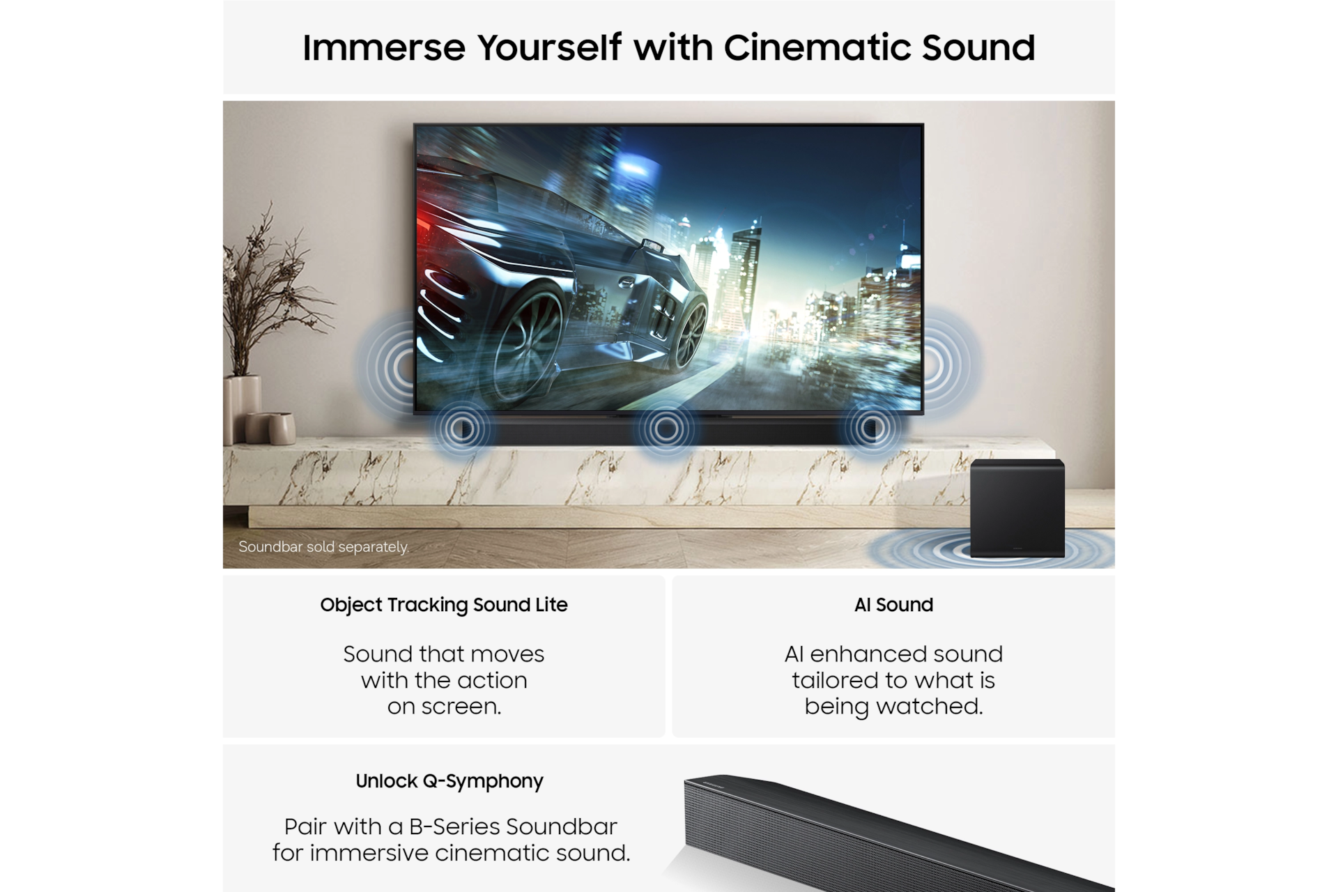65" Mini LED M80H 4K Samsung Vision AI Smart TV (2026) Titanium Black