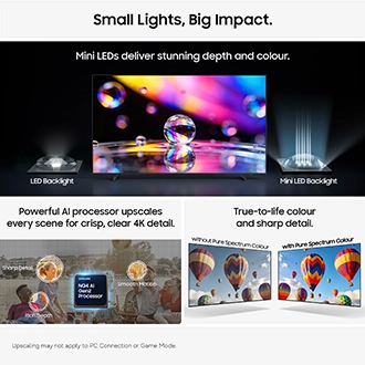 85" Mini LED M80H 4K Samsung Vision AI Smart TV (2026) Titanium Black