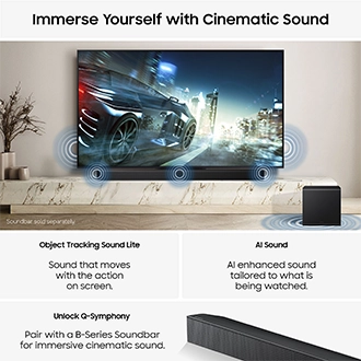 85" Mini LED M80H 4K Samsung Vision AI Smart TV (2026) Titanium Black