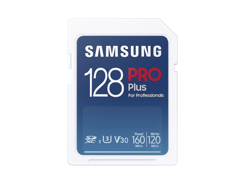 PRO Plus 128 GB Full Size SDXC Card UHS-I + Reader White