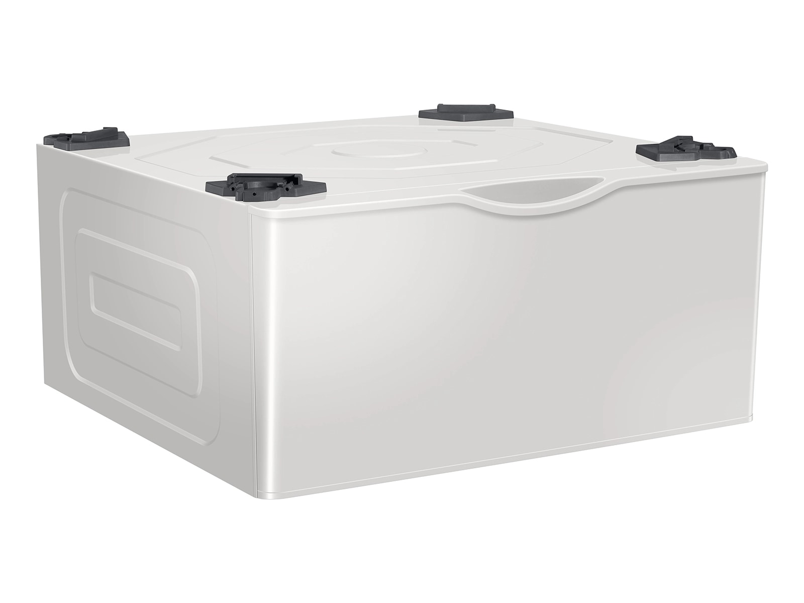 27" Pedestal L-Perspective Ivory White 