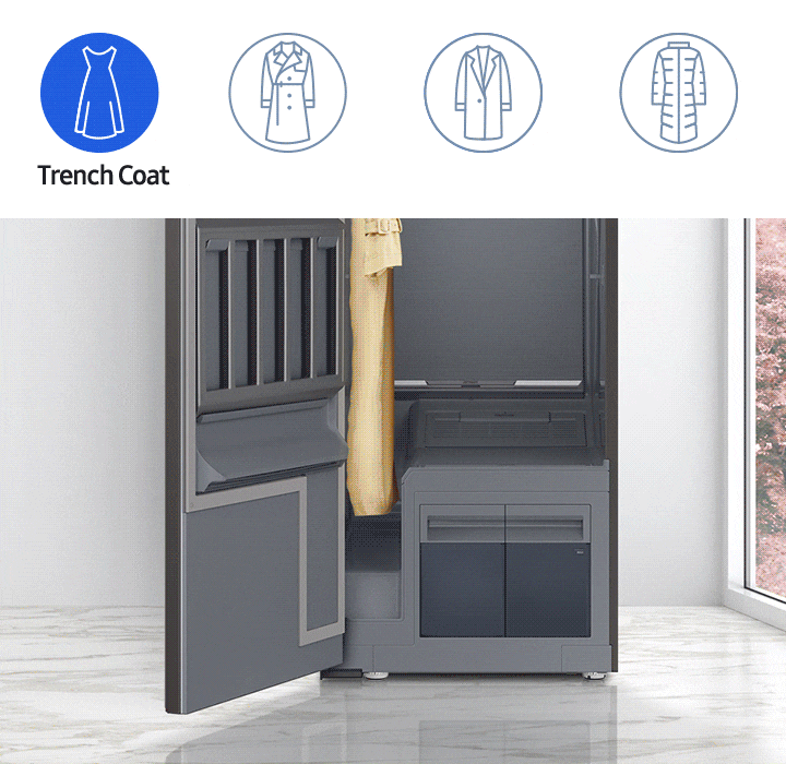 DF9000RM is for all seasons. It can hold trench coats, long dresses, long coats, and even long paddings.