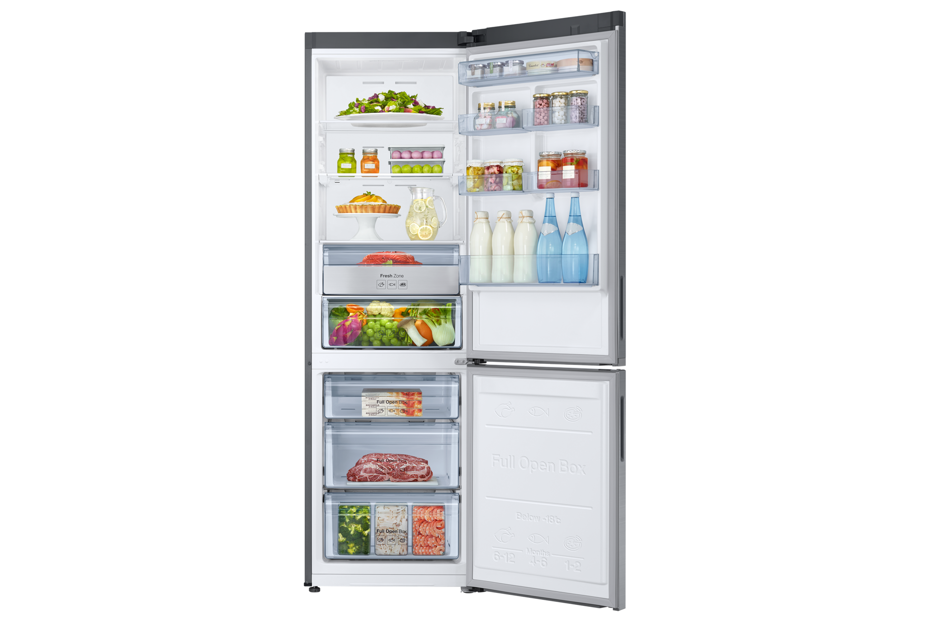 Front Open With Food Silver