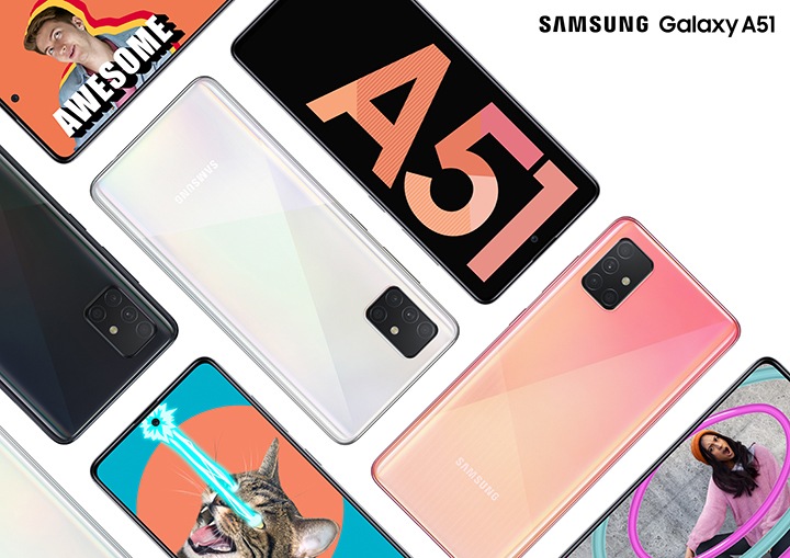 Samsung Galaxy A51 GB RAM 128 GB, Pink Samsung Gulf