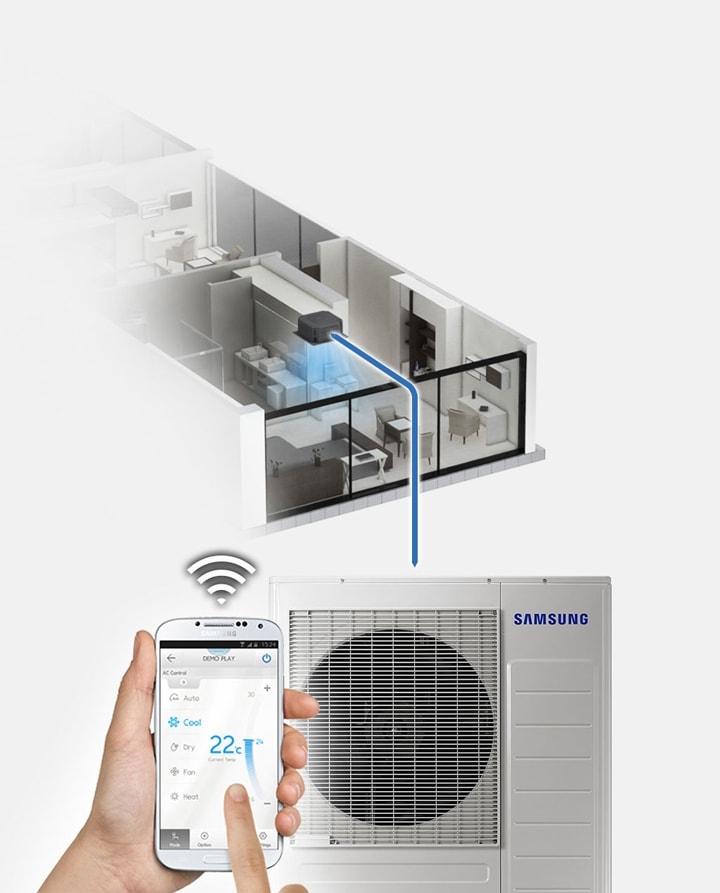 DVM S Eco Air Conditioner, Heat Pump 10 HP Samsung Business Gulf