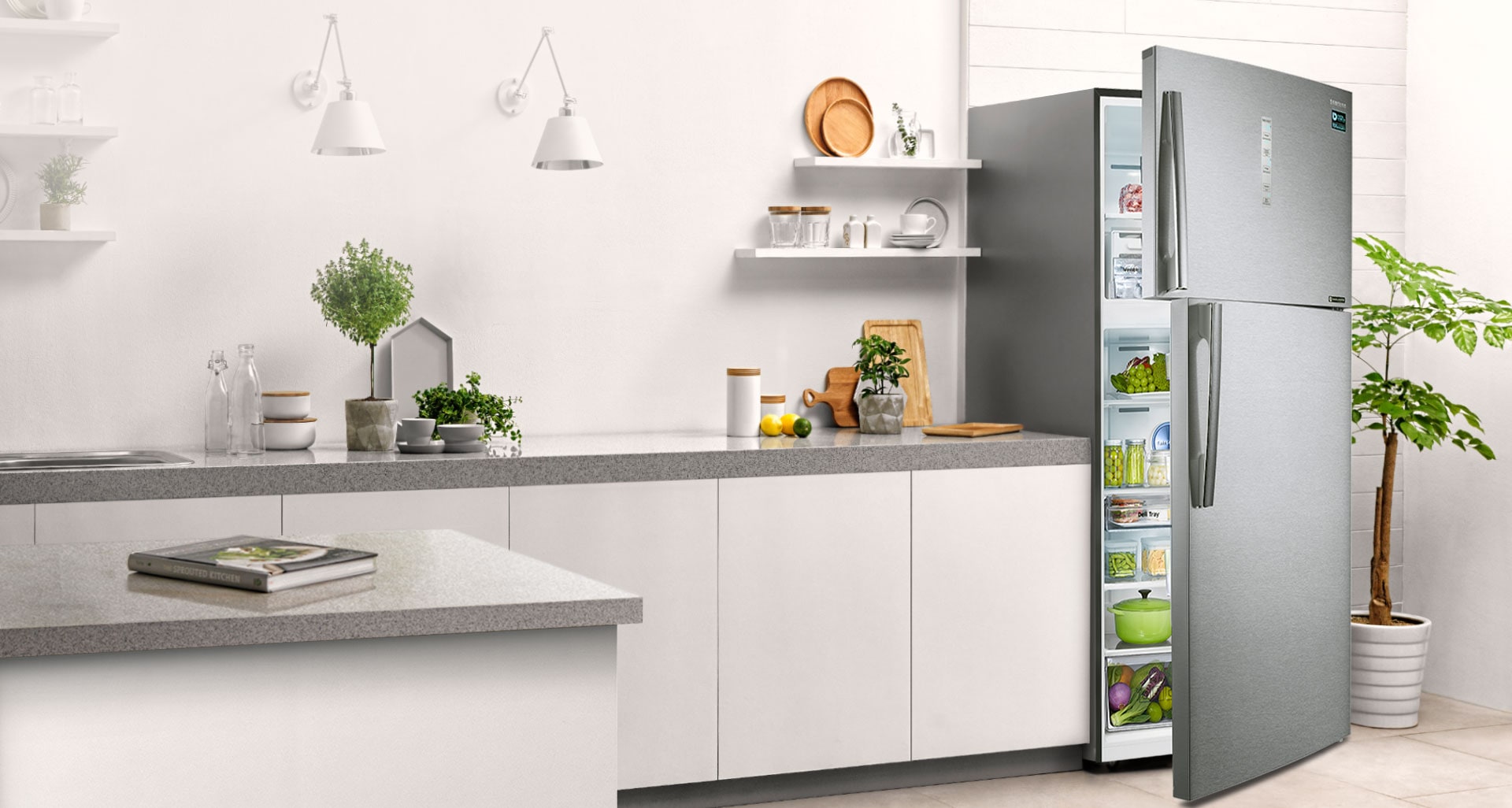 Samsung Refrigerator 500 Liter A+ - Stainless Steel
