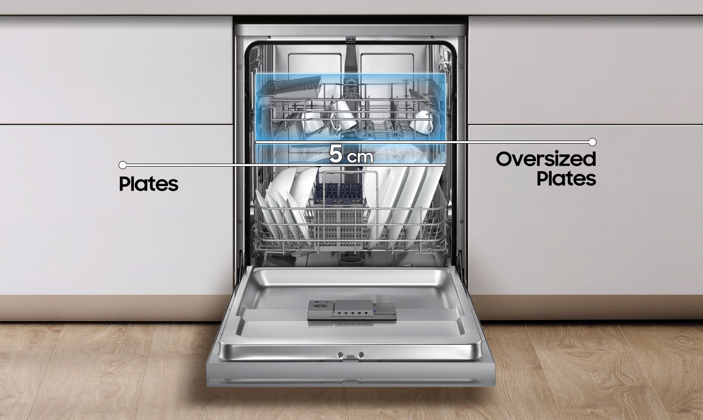 Samsung Dishwasher, Silver, 3920L 