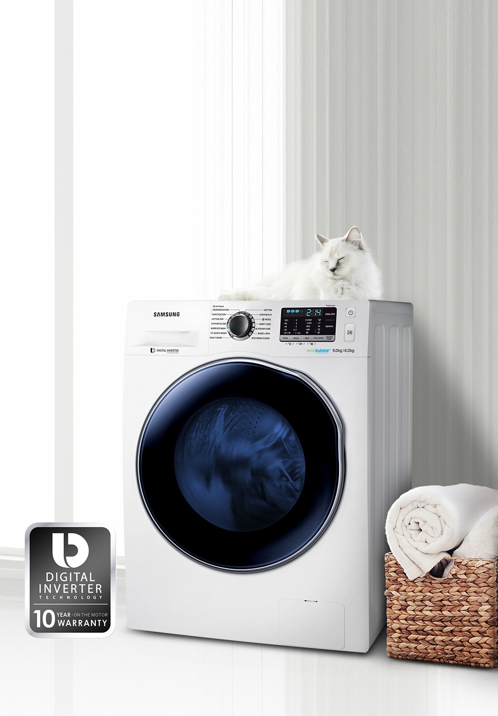 Samsung ecobubble wd80j5a10ax 8 deals kg washer dryer