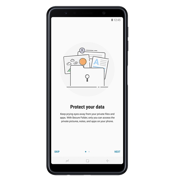 samsung galaxy a7 2018 black screen