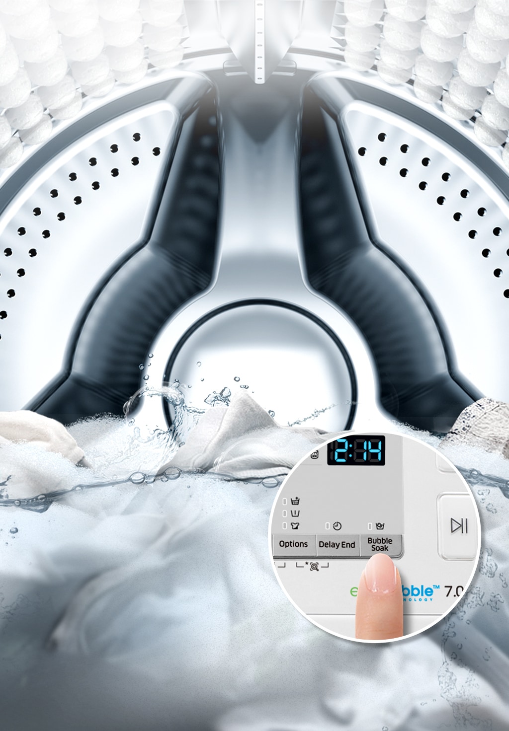 Front Loading Washing Machine With Ecobubble 8 Kg Samsung Gulf