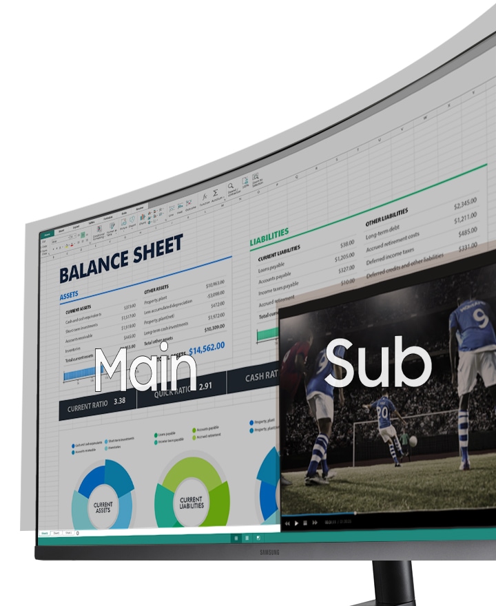 מסך מחשב קעור סמסונג - Samsung | C34H890WJM | 34" | Curved Wide | 1440P
